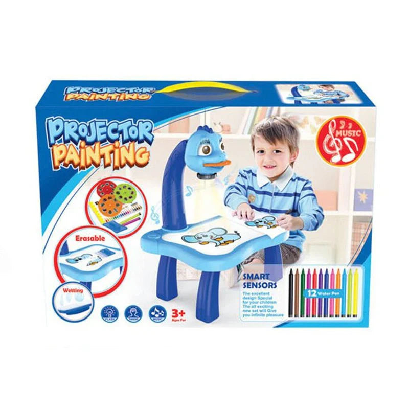 LED Projector Art Painting Table for Kids – Creative Drawing & Learning Toy