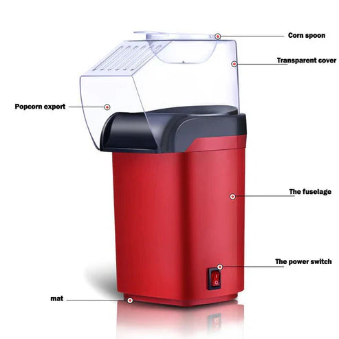 Mini Popcorn Machine – Portable Hot Air Popper