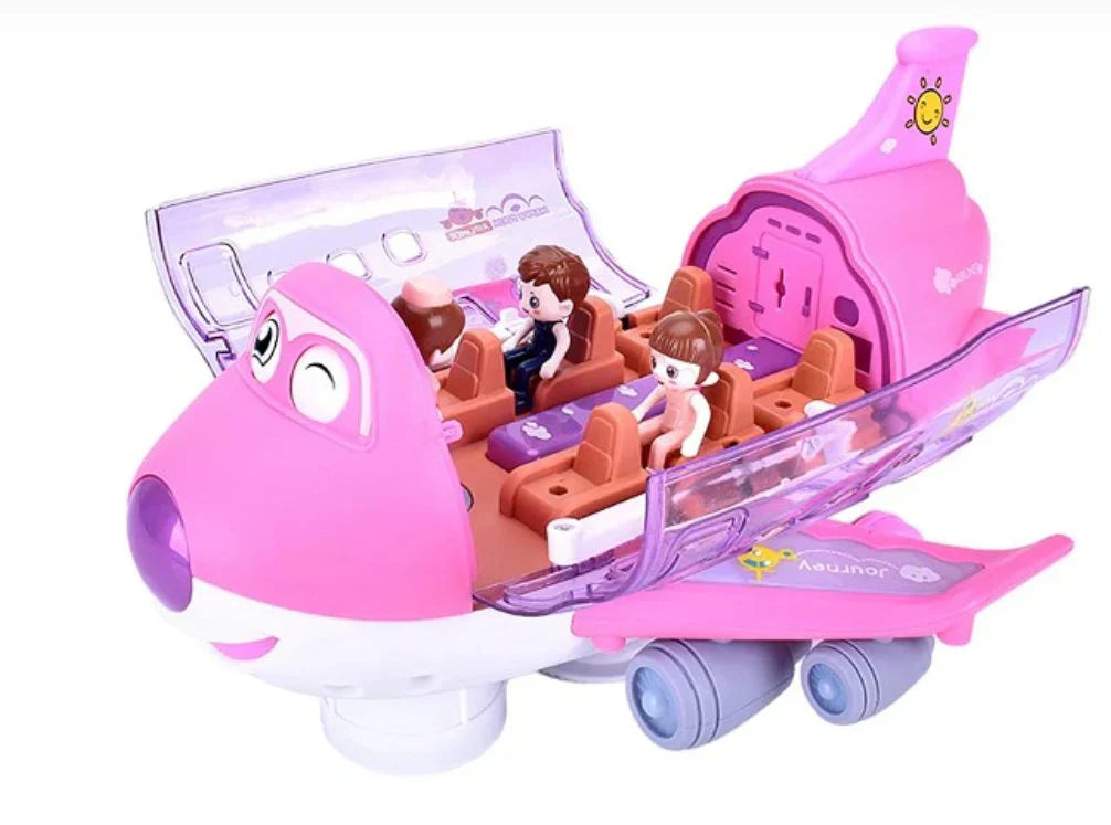 Rotating Electric Airplane Toy for Kids – Flashing Lights & Music